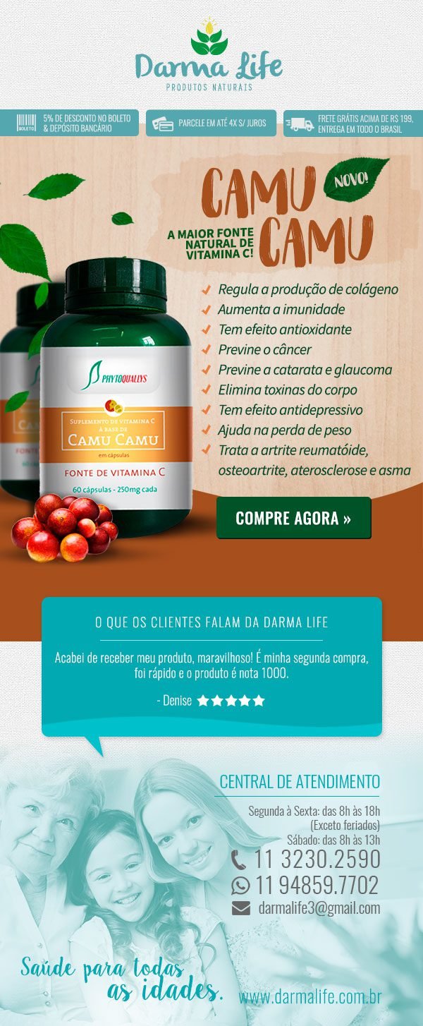 GRIPE? Conheça o CAMU-CAMU, a maior fonte natural de VITAMINA C!
